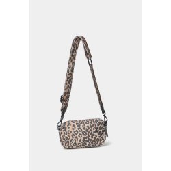 Cassy printed canvas crossbody Lala Berlin, light brown leo