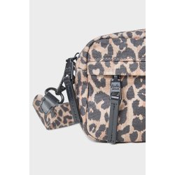 Cassy printed canvas crossbody Lala Berlin, light brown leo