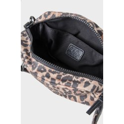 Cassy printed canvas crossbody Lala Berlin, light brown leo
