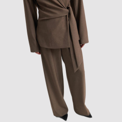 Dakota trousers Second Female, mid brown melange