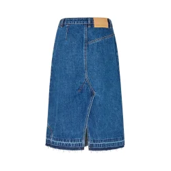 Nicka denim skirt Rabens Saloner, dark indigo