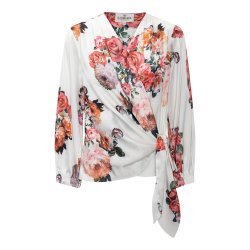 Elena blouse Karmamia, fiori blanc