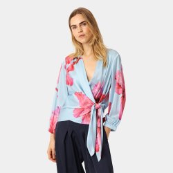 Elena blouse Karmamia, fuchsia maxi flower