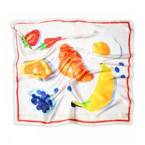 Sneaky Fox Eliana silk scarf, pink salt