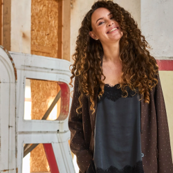 Evie lace strap top, Black Colour, black