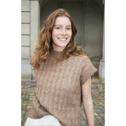 Finnll knit vest sl Lollys Laundry, camel