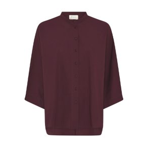 Seoul short shirt Frau, red mahogany