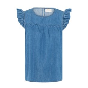 Stockholm denim sl top Frau, medium blue denim
