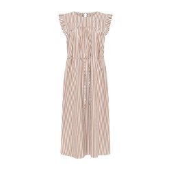 Stockholm dress BC Frau, coffee wide stripe