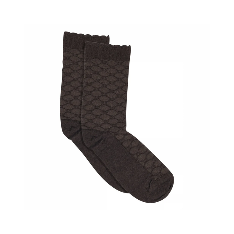 Grace socks MP Denmark, dark brown