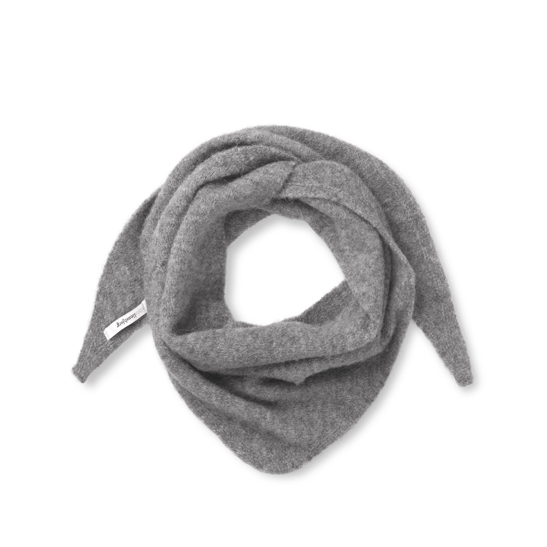 Liv scarf Sibin Linnebjerg, dark melange grey