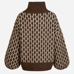 Fam new pattern sweater H�st, dark earth