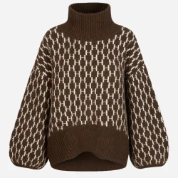 Fam new pattern sweater H�st, dark earth