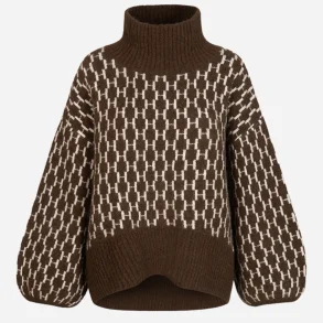 Fam new pattern sweater H�st, dark earth