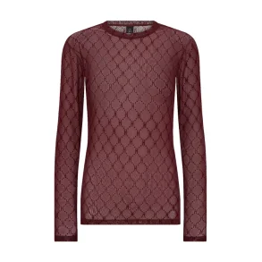 Mesh bouse Hype the Detail, wine red