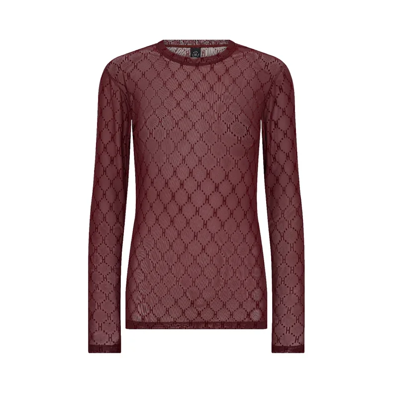 Mesh bouse Hype the Detail, wine red