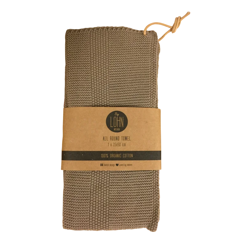 Strikket allround h�ndkl�de By LOHN, ginger snap