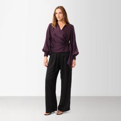 Ines blouse Karmamia, semi rich plum