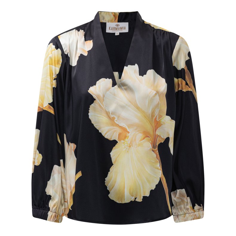 Jody blouse Karmamia, gold maxi flower