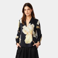 Jody blouse Karmamia, gold maxi flower