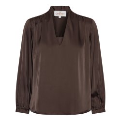 Jody blouse Karmamia, semi rich dark brown