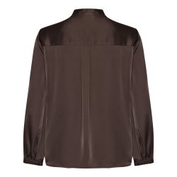 Jody blouse Karmamia, semi rich dark brown
