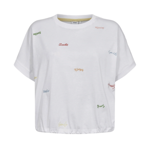 Nujoya boxy tee N�mph, bright white