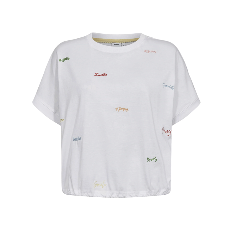 Nujoya boxy tee N�mph, bright white
