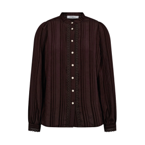 Kesi lace shirt Co'Couture, dark brown