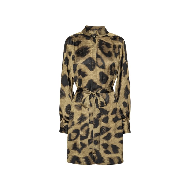 Noelle dress karmamia, khaki maxi leo