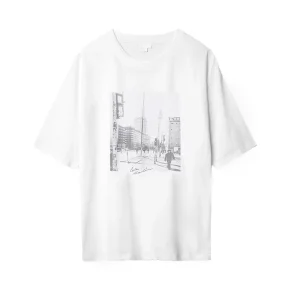 Berlin cotton photo t-shirt Lala Berlin, print white