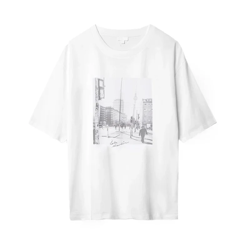 Berlin cotton photo t-shirt Lala Berlin, print white