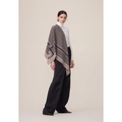 Triangle trinity M cashmere scarf Lala Berlin, stradivari dark brown