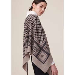 Triangle trinity M cashmere scarf Lala Berlin, stradivari dark brown