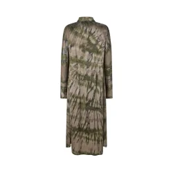 Vija lava button dress Rabens Salloner, grey green combo