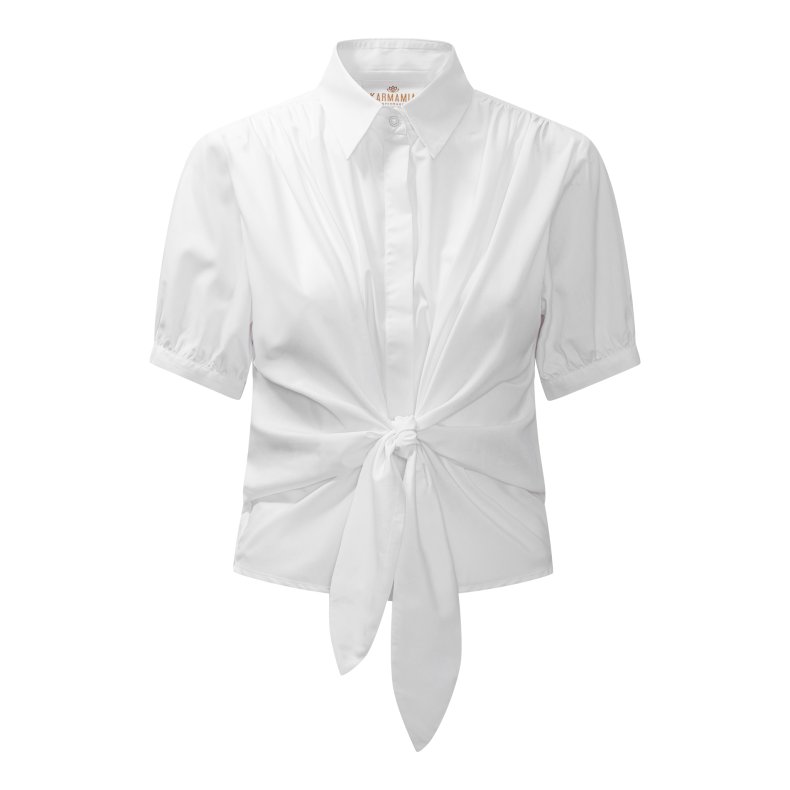 Lee short shirt Karmamia, white cotton