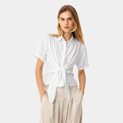 Lee short shirt Karmamia, white cotton