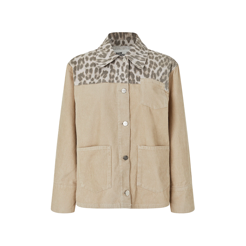 Berina jacket Baum und Pferdgarten, leopard corduroy