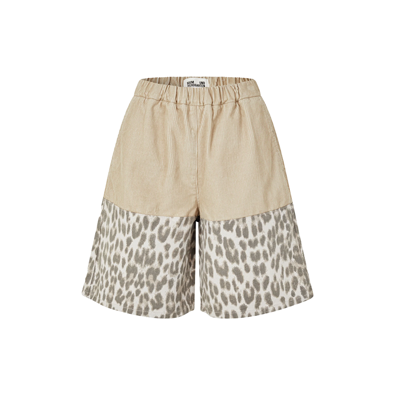Noalie shorts Baum und Pferdgarten, leopard corduroy mix
