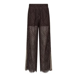 Leti lace panel pant Co'Couture, dark brown