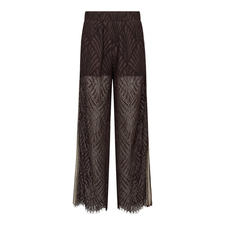 Leti lace panel pant Co'Couture, dark brown