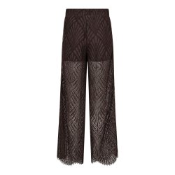 Leti lace panel pant Co'Couture, dark brown