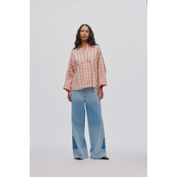 Lane light denim wide leg pants Rabens Saloner, light washed denim