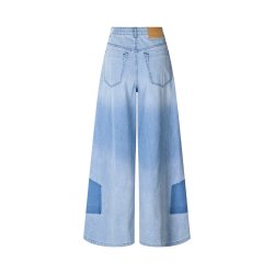 Lane light denim wide leg pants Rabens Saloner, light washed denim