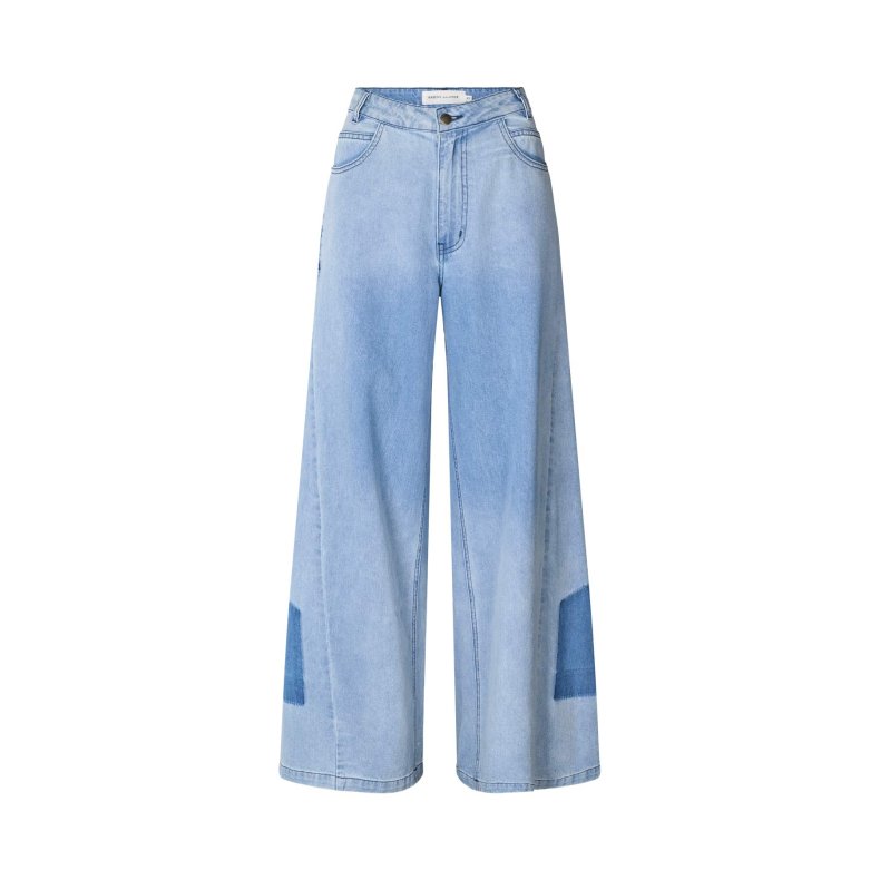 Lane light denim wide leg pants Rabens Saloner, light washed denim