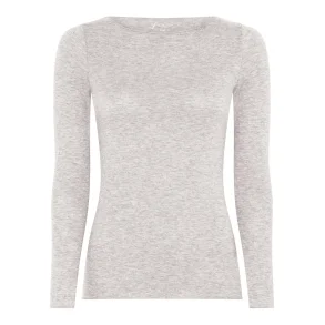 Lima cashmere ls boatneck top Frau, l.t. beige melange