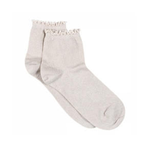 Lis glitter short socks MP Denmark, champagne