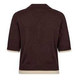 Lue crop cardigan Co'Couture, dark brown