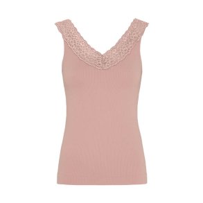 Miriam v-lace top Tim og Simonsen, rosa antico