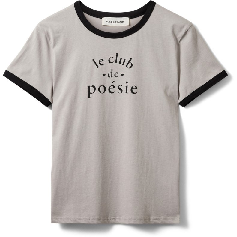 Maggie contrast trim t-shirt Sofie Schnoor, dark grey